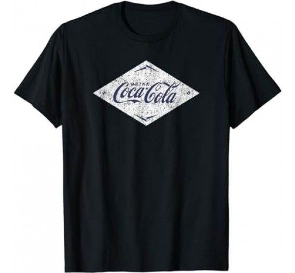 Coca Cola Drink White Diamond Logo T-Shirt